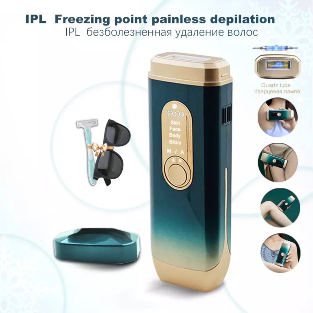 Laser Hair Removal Device Ice Cooling IPL Laser Epilator Home Use for Women